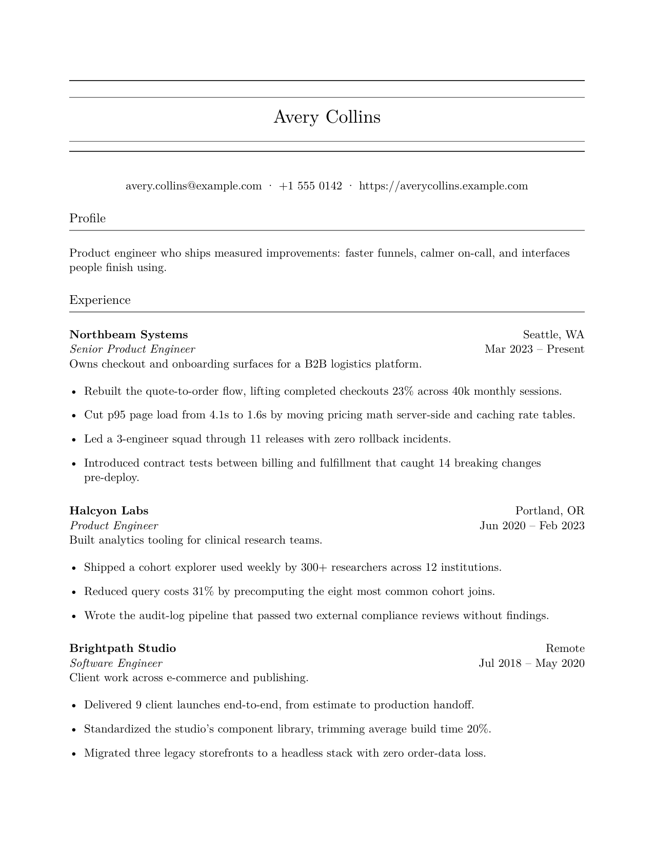 Abacus resume template preview
